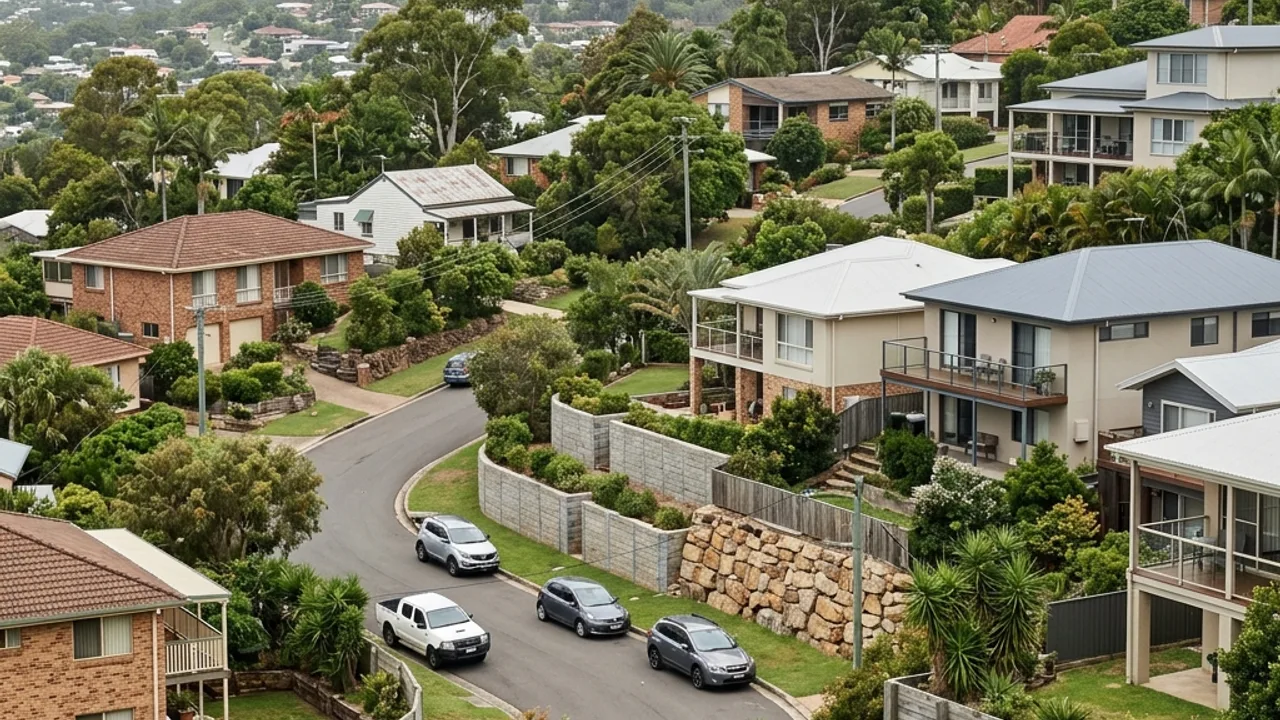 Retaining wall planning contours for Mudgeeraba