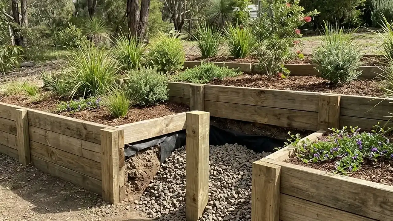 Timber Sleeper Retaining Walls planning detail